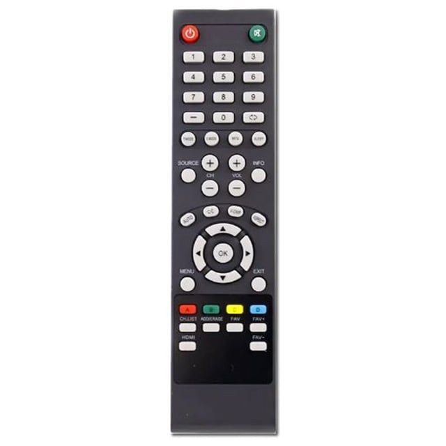 Remote Control for RCA RTU5540-C TV Replacement with infrared connection and durable design. Features include power, volume, channel navigation, mute, and input selection buttons for seamless TV operation. Compatible with RCA TV models RTU5540-C, RLD5515A-H, RLDED3205A-C, and RLDED4016A-G. Ideal as a TV remote control replacement. Batteries not included.