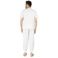 thumbnail image 4 of Inkmeso Ensemble de Pyjama Uni pour Hommes, Manches Courtes, Vêtement de Nuit à Col Rond, Ensemble de Pj, 4 of 7
