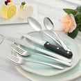 thumbnail image 2 of Bestdin 48 Pieces Silverware Set Service for 8, Flatware Sets with Steak Knives, Food Grade Stainless Steel Tableware Set, Use for Home Kitchen Restaurant Hotel, Dishwasher Safe, Mirror Polished, 2 of 7