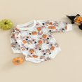 thumbnail image 3 of MesaSe Newborn Baby Halloween Romper  Long Sleeve  Neck Cartoon Print One-Piece Bodysuit, 3 of 7