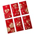 thumbnail image 1 of jifeng 6Pcs Chinois Nouvel An Enveloppes Rouges Festival Heureux Argent Enveloppe Rouge Paquet F, 1 of 9