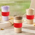 thumbnail image 5 of Dadatutu Manchon en Silicone pour Tasse - Manchon Réutilisable pour Boisson Chaude et Café / Protecteur de Tasse Résistant à la Chaleur, Housse d'Isolation pour Tasse en Verre en Silicone, Manchons de Tasse de 3,1 Pouces de Diamètre pour Boisson Chaude Glacée, Gobelets, 5 of 5