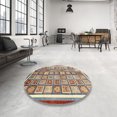 thumbnail image 3 of Ahgly Company Indoor Rectangle Abstract Chestnut Brown Abstract Area Rugs, 5' x 8', 3 of 6