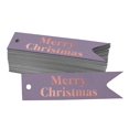 thumbnail image 1 of Inkdotpot Rose Gold Foil Paper Hang Tags Merry Christmas Favor Tags 100 Pieces, 1 of 6