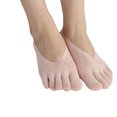 thumbnail image 4 of stanreset Polyester Low-Cut Liners Socks Women Adore Feet Happy All Day Long General Size Toe Socks Pink 5Set, 4 of 6
