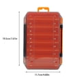 thumbnail image 4 of pitrice Fishing Box Storage Tackle Lure Bait Double-sided Container Compartments Organizer Backpack Tools Accessory Capacity Green Orange, 4 of 6
