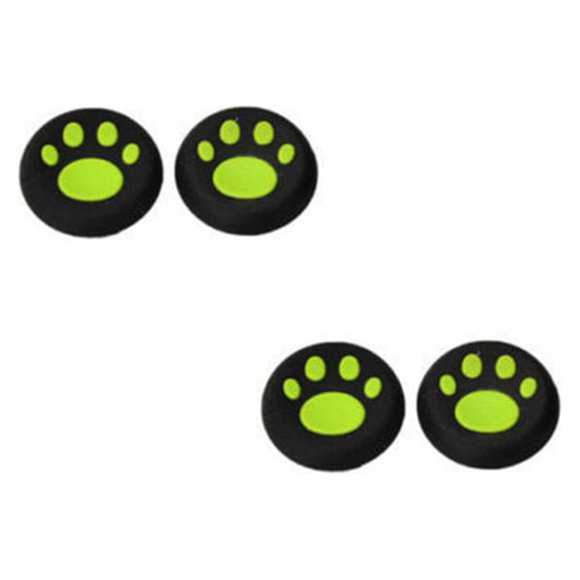 EeaseCA 4 Pcs Thumb Stick Grips Cover Joystick Thumbsticks Caps for PS4/ PS3/ PS2/ XBOXone/ XBOX360 (Green)