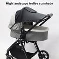 thumbnail image 2 of ZZHZGZ Canada Clearance Sale Universals Baby Stroller Sun Cover Pram Sun Shade Cover Bassinet Adjustable Breathable Baby Sunshade Pushchair Awning Sun Windproof Easy To, 2 of 9
