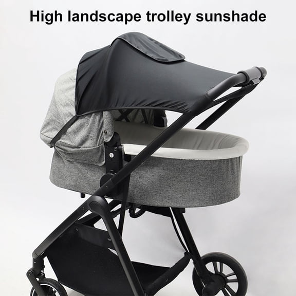 Ainf Universals Baby Stroller Sun Cover Pram Sun Shade Cover Bassinet Adjustable Breathable Baby Sunshade Pushchair Awning Sun Windproof Easy To