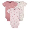 thumbnail image 1 of Gerber - 3 Pack Onesies - Appley Sweet - NB, 1 of 5