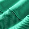 thumbnail image 5 of Milgrthf Unisexe Garçons Filles Chandails d'Automne Sport Décontracté Manches Longues Fermeture Éclair Complète Mignon Col Ras du Cou Basique Couleur Unie Chandails à Capuchon Chandail avec Poche Vert Armée 9-10 Ans, 5 of 5