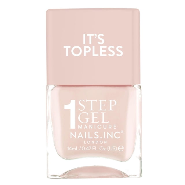 Nails Inc It's Topless Renee 1 Step Gel Manicure Nail Polish