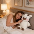 thumbnail image 4 of Cagogo Highlands Cow PlushToy, Adorable Furry Stuffed Animal for Stress Relief Emotional Support, Soft Cuddly Highland Cattle Plushie forKidsAdults, Cute PlushToyfor Home Decor Bedroom Nursery Gift, 4 of 6