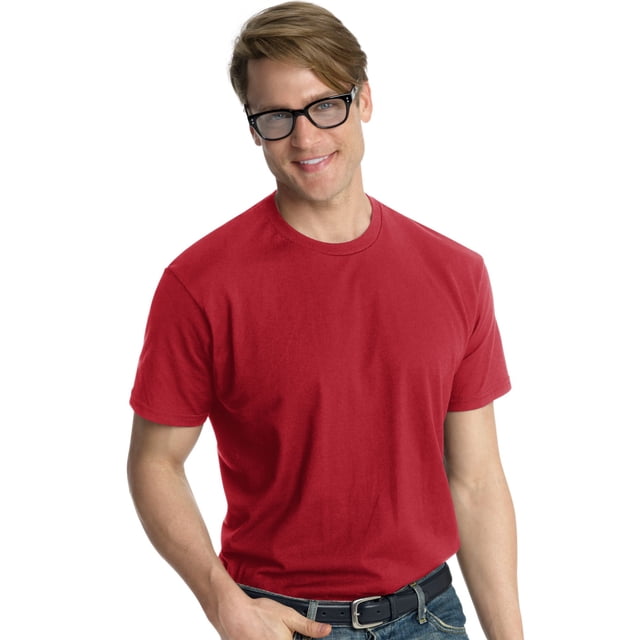 Hanes Nano-T T-shirt pour Homme, G, Rouge Vintage