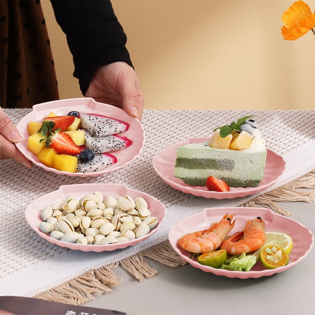 Reusable Square Plates, Wheat Straw Dinnerware, Dishwasher Reliable, Microwave Reliable, Unbreakable Design, for Everyday Meals, Snacks, Indoor Outdoor Use