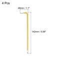thumbnail image 2 of Unique Bargains 4mm Ball End Hex Key Wrench, L Shaped Long Arm S2 Steel Repairing Tool 4 Pack, 2 of 5