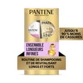 thumbnail image 2 of Shampooing et revitalisant Pantene, routine pour cheveux longs et résistants, shampooing biotine + collagène Longueurs infinies, 400 mL, revitalisant réparateur en profondeur Miracle Rescue, 237 mL, 2 of 14