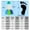 #23_1 pair of mermaid flippers, variant on Swimming Fins 1 Pair Short Blade Swim Fins for Kids and Adults Swimming Training Snorkeling Diving Equipment with Comfortable Fit(Blue,xS) Rkxzt