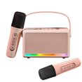 thumbnail image 2 of Portable Outdoor Karaoke Speaker Mini Wireless Microphone Home Sing Microphone Integrated Machine Bluetooth Speaker With Two Microphones, 2 of 6