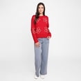 thumbnail image 3 of Devoted Women's Embroidered Crew Neck Sweater, Sizes XS-XL, 3 of 4