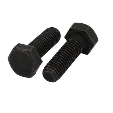 Unique Bargains 8.8 Grade M8x25mm Full Threaded Left Hand Thread Hex Head Bolt 2pcs