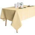 thumbnail image 2 of ORUYROP Nappe Rectangulaire 210 G/m2 - Nappe en Microfibre Imperméable Robuste, Housse de Table Décorative pour Usage Extérieur et Intérieur (Champagne, 70 x 90 Pouces), 2 of 7