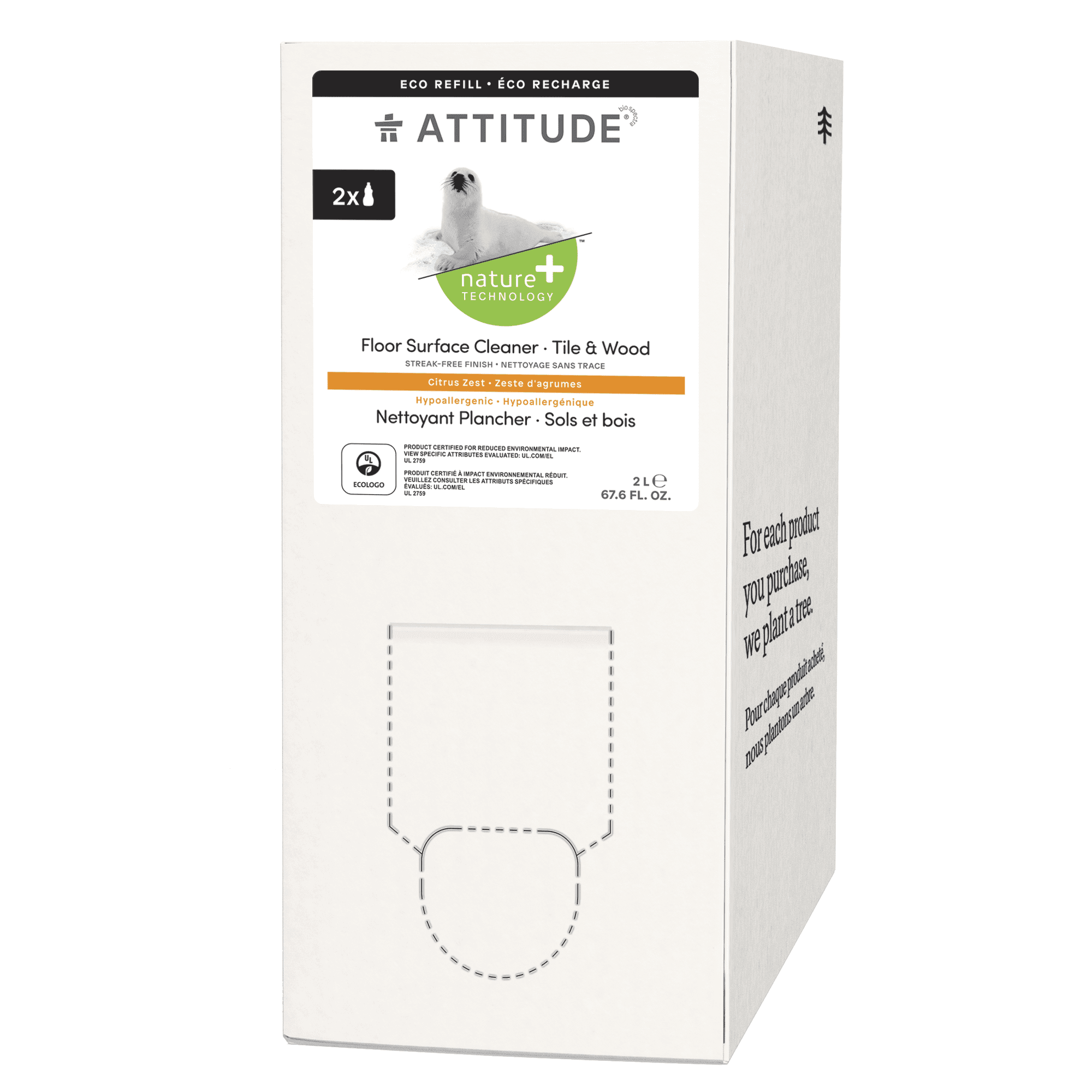 Attitude Floor Surfaces Cleaner Tiles & Wood 2L