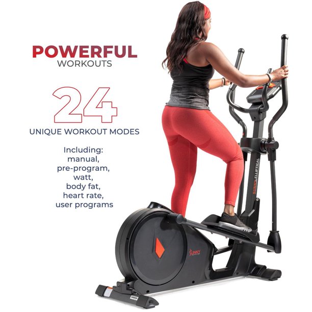 Sunny Health & Fitness Premium Elliptical Exercise Machine Smart