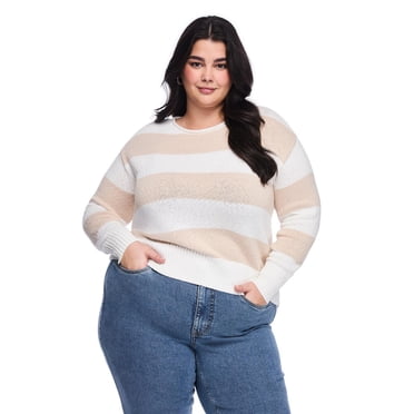 Lane Bryant Women's Plus Round-Neck Sweater