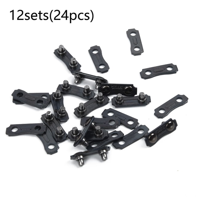 MYG 12 Sets Chainsaw Chain Links Repair Part Size 3/8LP Pitch - .043 .050 Gauge