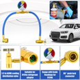 thumbnail image 3 of SNNROO Tuyau de Recharge de Réfrigérant Tuyau de Recharge de Réfrigérant en Métal avec Manomètre à Filetage 1/2 Acme Tuyau de Recharge Robuste pour Climatiseur de Voiture pour Maison Climatiseur de Voiture, 3 of 9