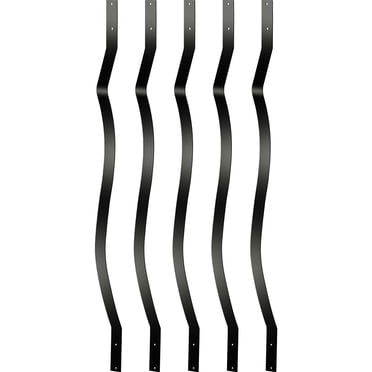 VEVOR Balustres de Terrasse Barreaux de Terrasse en Métal Lot de 61 29,5 Pouces Rambarde en Alliage d'Aluminium