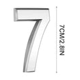 thumbnail image 2 of Dvkptbk Plastic Digital Stickers 3 Inch Silve Modern House Numbers Mailbox Numbers 0-9 Self-Adhesive Street Door Home Address Metal Numbers for Outside or Inside Signs Easy Install Home Decor, 2 of 2