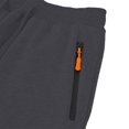 thumbnail image 2 of Ceisia Men Solid Color Loose Casual Pants Elastic Waist Drawstring Sports Gift Work Trousers, 2 of 8