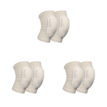 relayinert Polyester Made Knee Pads With Skin-Friendly Fabric For Dance And Soccer Knee Braces Volleyball White As Shown 3Set