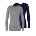 thumbnail image 1 of Adar Underscrubs for Women Multi Color 2 Pack - Long Sleeve Underscrub Comfort Tee, 1 of 7