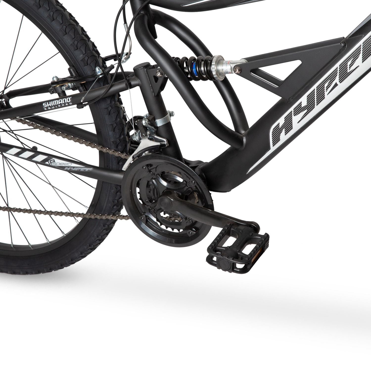 Hyper Bicycles Men's 27.5" Shocker Mountain Bike, Black