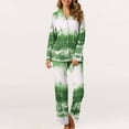 thumbnail image 4 of MeetoTime Pyjama d'Automne pour Femme, Ensemble 2 Pcs, Haut à Manches Longues Boutonné et Pantalon, Tenue de Nuit, 4 of 7