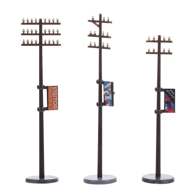 1 Ensemble de Modèles de Poteaux Télégraphiques en Plastique Scénario Modèles de Poteaux Télégraphiques Bricolage Fourniture