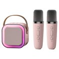 thumbnail image 1 of MesaSe Audio Bluetooth Intégré Microphone Sans Fil Portable Machine de Karaoké pour Enfants Haut-Parleur Mini Sans Fil Intelligent avec 2 Microphone(Rose), 1 of 1