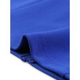 thumbnail image 5 of INSPIRE CHIC Robes Midi pour Femmes Manches 3/4 Encolure Cœur Coupe Ajustée Robe Crayon de Travail Bleu Royal TG, 5 of 5