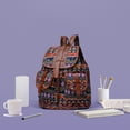 thumbnail image 2 of Backpack for Travel Ethnic Style Patterned Backpack Canvas Bag, Fashionable and Personalized Travel Strap Backpack Bag for Travel, 2 of 6