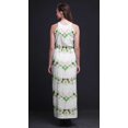 thumbnail image 2 of Bimba Robe Maxi Teinture sur Nœuds pour Femmes à Col Rond, Taille à Cordon, Imprimé, avec Fentes Latérales, Tenue d'Été - Moyen, 2 of 6