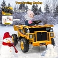 thumbnail image 2 of BeesClover 12V Kids Ride on Dump Truck with Remote Control, Electric Dump Bed & Shovel, Toddler Construction Vehicle Ride on Toy with Spring Suspension, Music, and LED Lights, 2 of 6