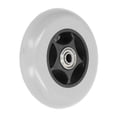thumbnail image 3 of Heavy Duty Wheel, 6 Inch Grey Rubber Solid Tyre, Replacement Many Standard Wheelchairs Accessories For Wheelchair, Walker, Roller, Trolley, 3 of 8