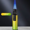 thumbnail image 1 of RYRDWP Windproof Straight Torch Blue Flame Lighter Butane Torch Turbine Torcher Inflatable Gas Windproof Lighter Refillable Butane Lighter For Outdoor BBQ Baking, 1 of 2