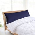 thumbnail image 2 of PiccoCasa 1Pc Pillowcase Zipper Long Staple Cotton, King Navy Blue, 2 of 10