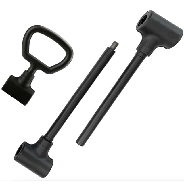 MotionGrey Dumbbell Converter set, featuring components to transform standard dumbbells into a barbell or kettlebell. Includes a durable black handle, two adjustable weight bars, and a free hand grip. Ideal for strength training and portable fitness, supporting up to 40kg as a kettlebell and 80kg as a barbell.