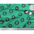 thumbnail image 2 of Soimoi Green Georgette Viscose Fabric Line & Circle Geometric Fabric Prints By Yard 42 Inch Wide, 2 of 3