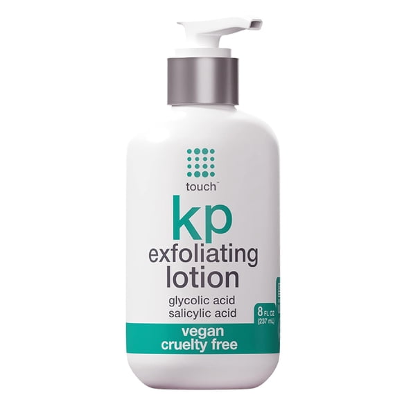 TOUCH Glycolic Acid Lotion for Keratosis Pilaris - KP Lotion Moisturizer - Glycolic Acid Body Lotion for AHA BHA Rough & Bumpy Skin- Keratosis Pilaris Exfoliating Lotion